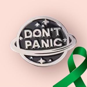 Panic x Mental Health Matters colorful enamel cartoon pin lapel brooch